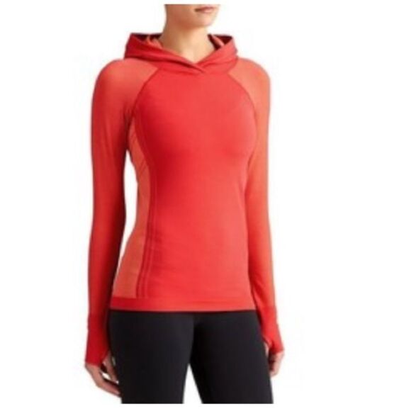 Athleta Red Neothermal Hoodie Size XS Fitted‎ - Picture 1 of 9